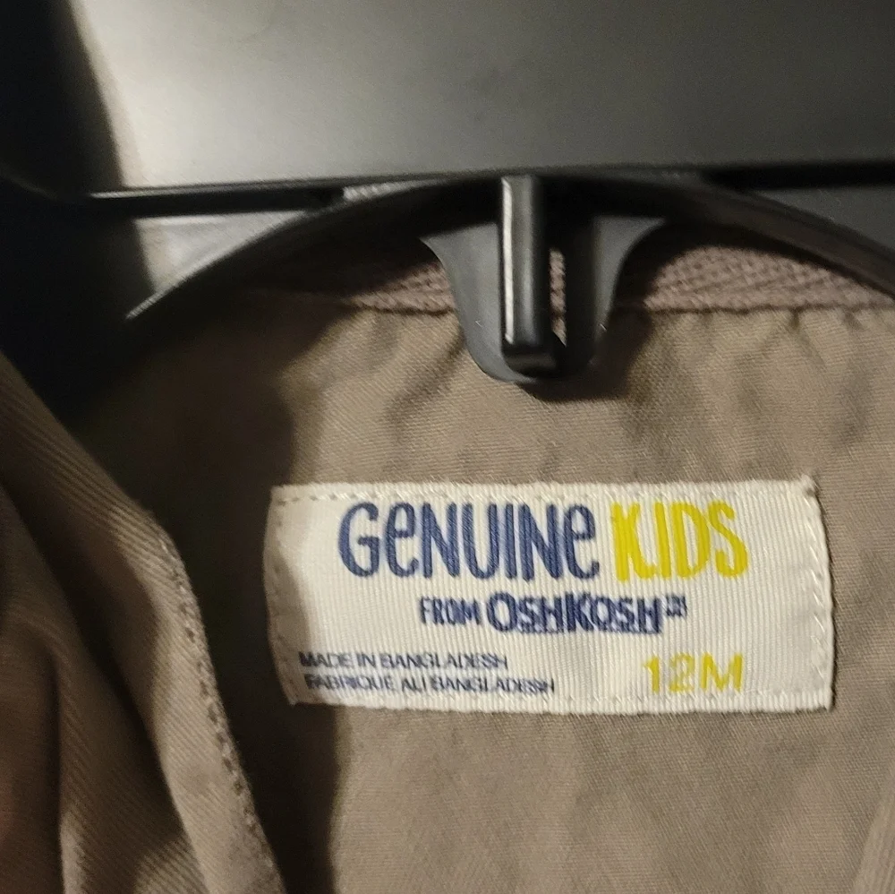 OshGosh Tan Utility Jacket 12 Months